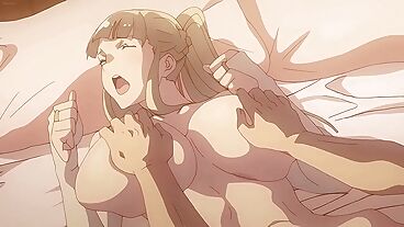 Anime adamı, kocaman göğüslü sarışını sertçe sikiyor