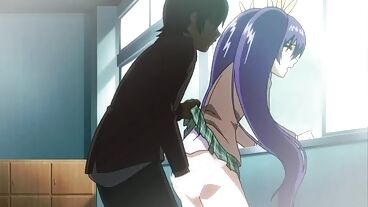 Hentai Anime Adamı, büyük göğüslü sevimli öğrenciyi sikiyor